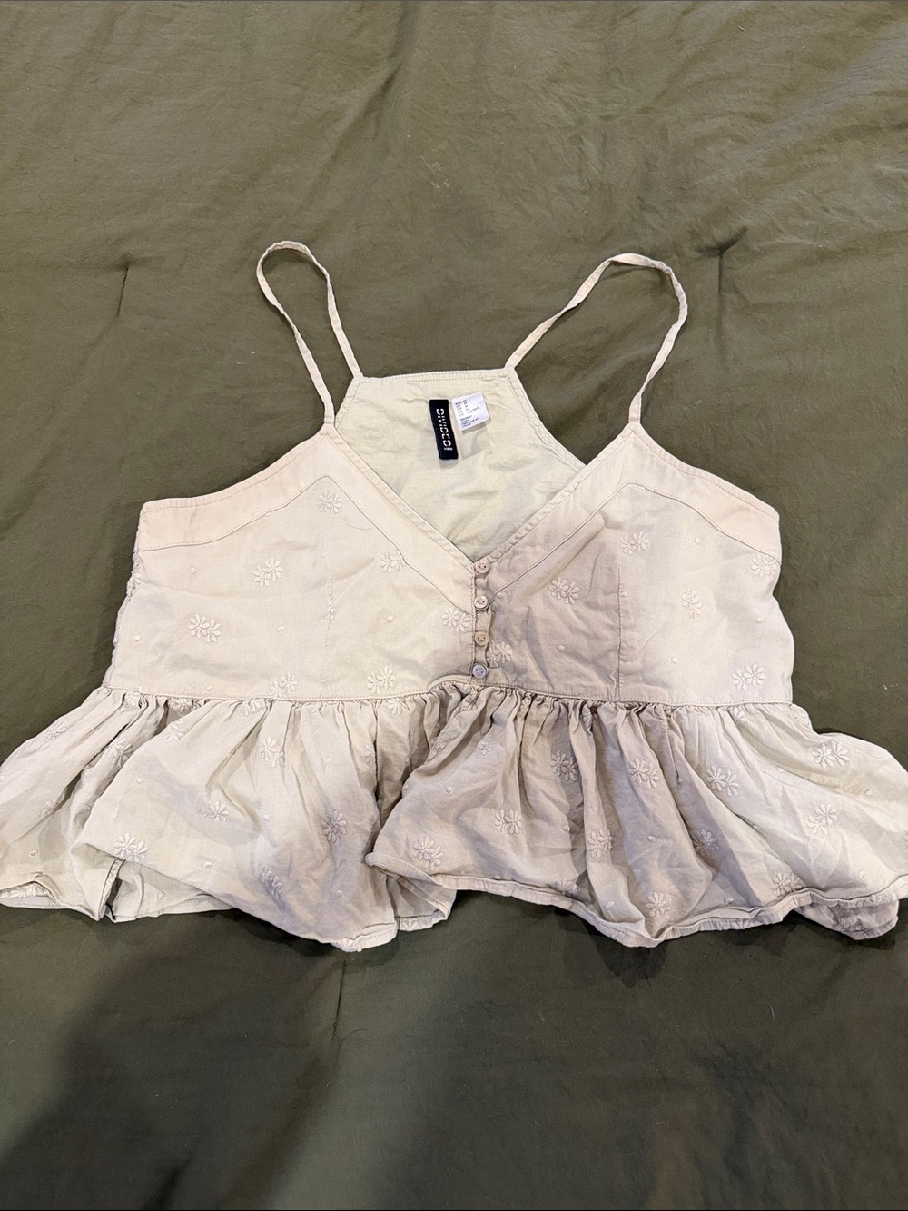 Light green flowy tank top